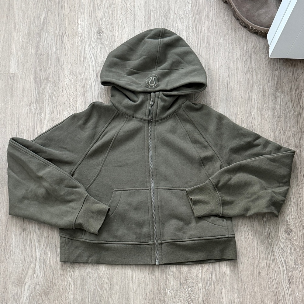 Lululemon Olive Green Scuba Hoodie Jacket